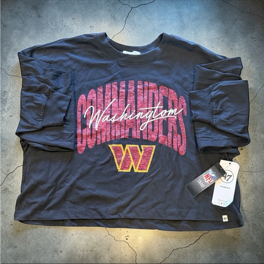 Washington Commanders ‘47 Crop Top Sweatshirt